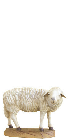 Schaf stehend der Kuolt Krippe, Lindenholz