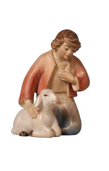 Hirt kniend mit Schaf der Pema Krippe