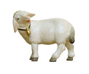 Schaf mit Glocke linksschauend der Pema Krippe
