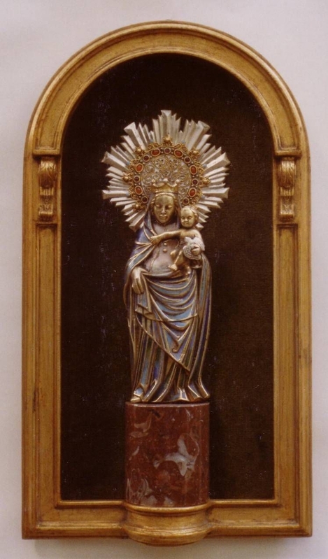 Emaillebild,Madonna von Pilar