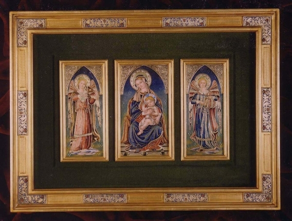 Tryptichon Madonna mit Engeln