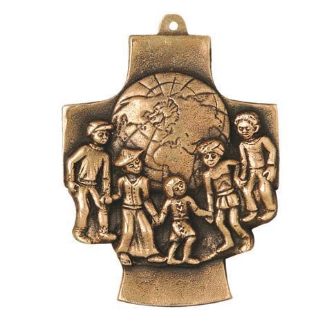 Bronzekreuz "Kinder der Welt"