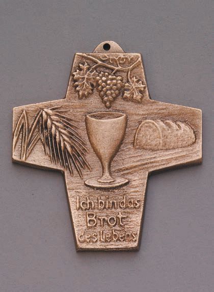 Bronzekreuz "Brot des Lebens" - (191)