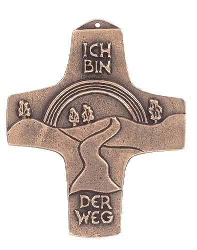 Bronzekreuz "Ich bin der Weg" - (142190)