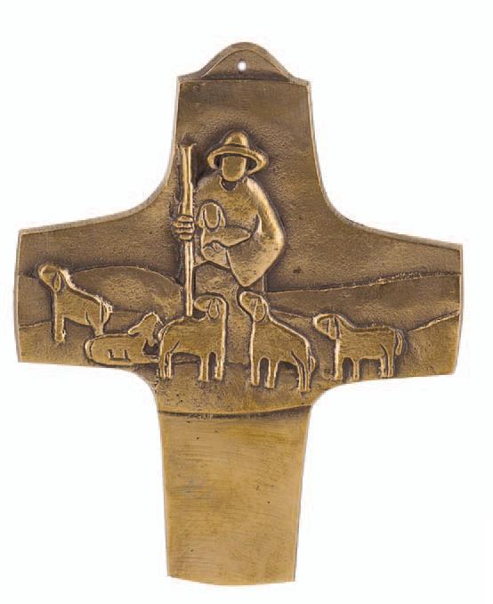 Bronzekreuz "Guter Hirte" - (143709)