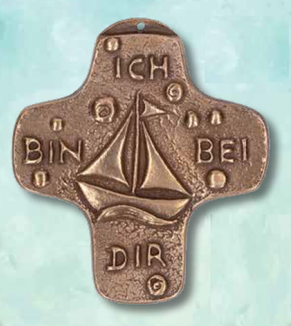 Bronzekreuz "Ich bin bei dir" - (142203)