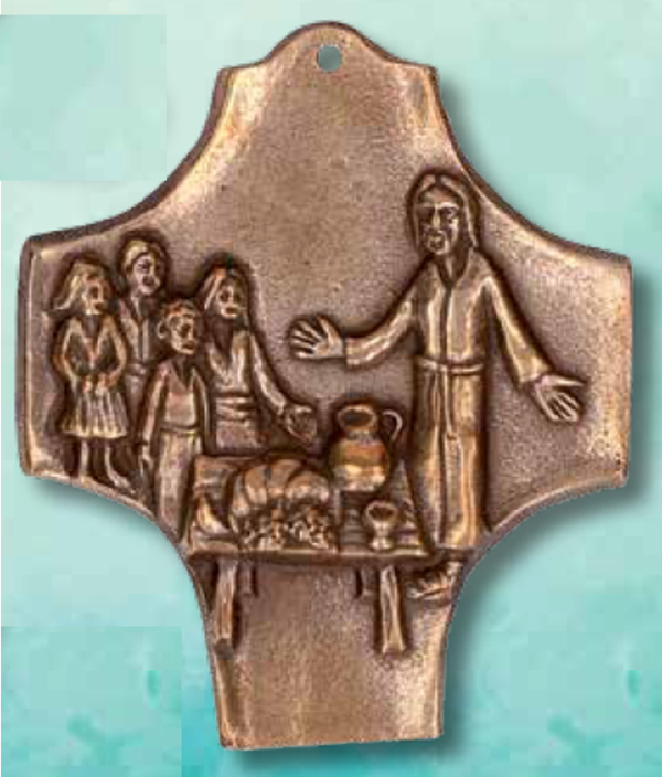 Bronzekreuz "Kommt und seht"  - (142204)