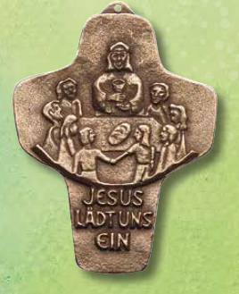Bronzekreuz "Jesus lädt uns ein" - (142168)