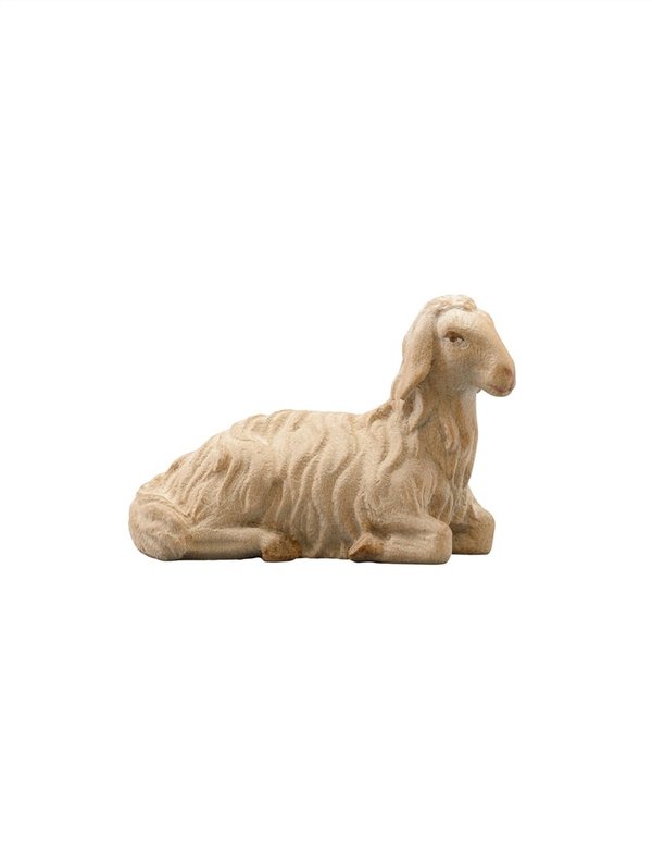 Schaf liegend braun der Insam Ewald Krippe