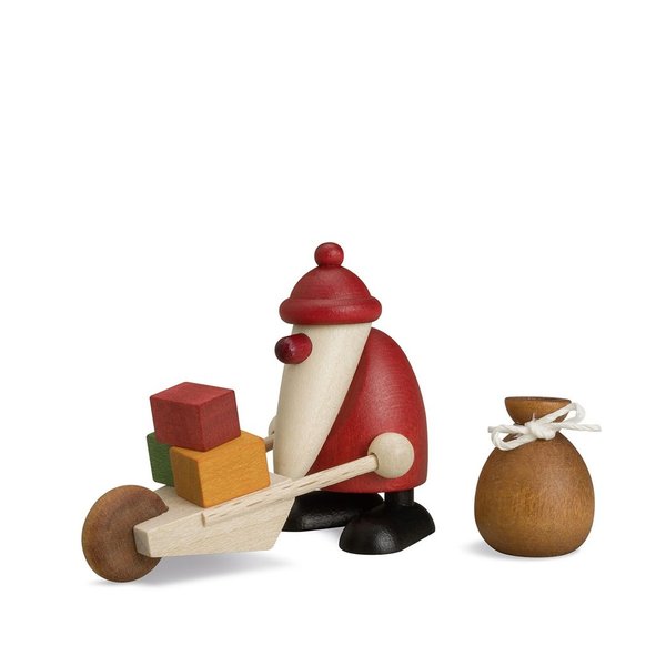 Miniaturset 3| Weihnachtsmann mit Schubkarre und Sack von Björn Köhler